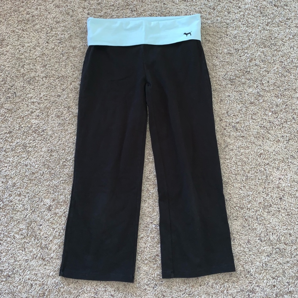 PINK Cropped Yoga Pants
